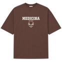 "Medicina" Camiseta Oversized Suedine 220g