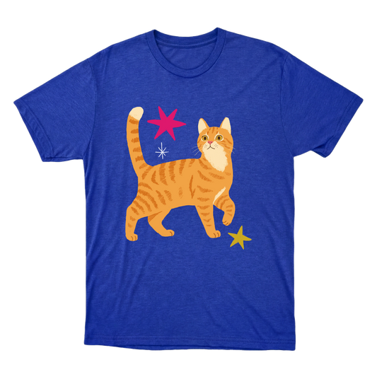 "Gato amarelo" Camiseta Básica Unissex