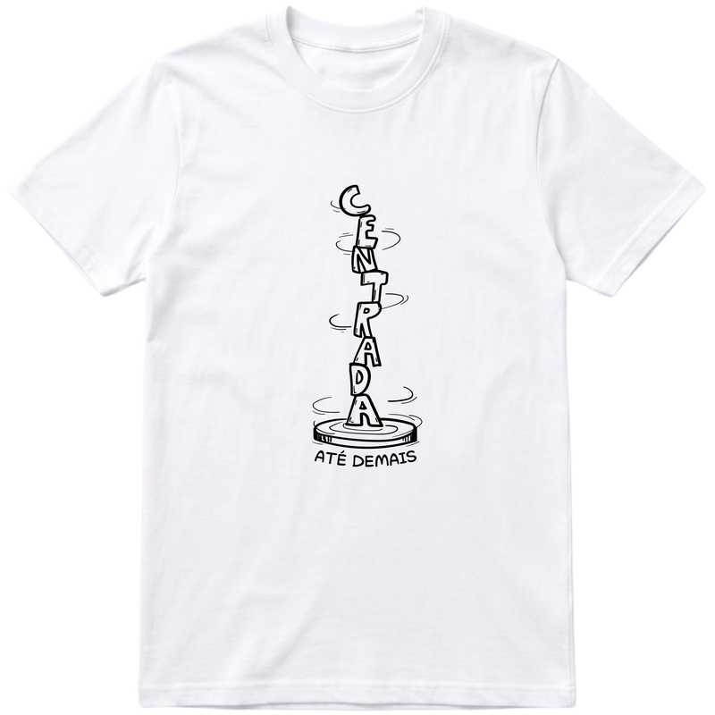 "centra até demais - dtg" Camiseta Básica Unissex