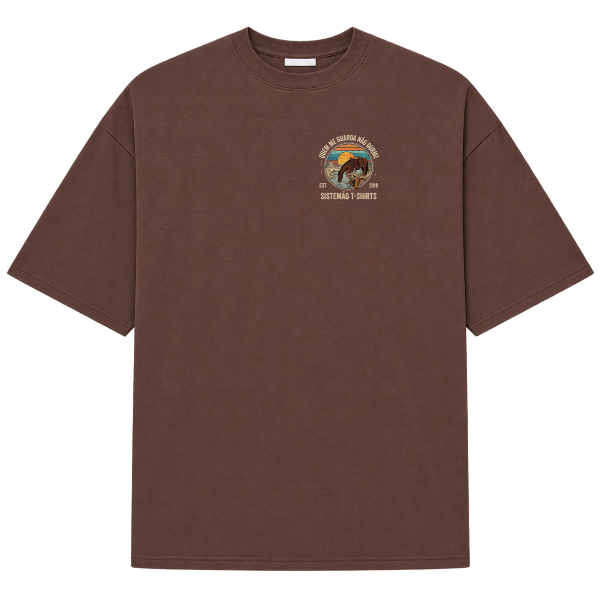 "Oversized QUEM ME GUARDA MASC" Camiseta Oversized Suedine 220g