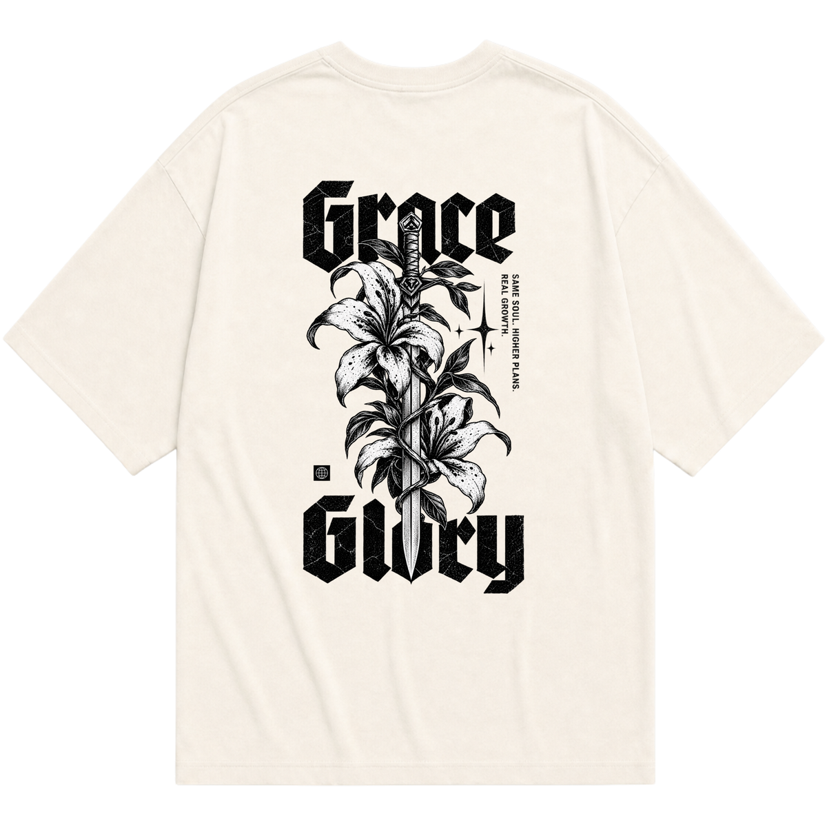 "Grace & Glory Oversized" Oversized Básica 30.1