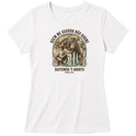 "Estampa/QUEM ME GUARDA" Blusa Baby Look