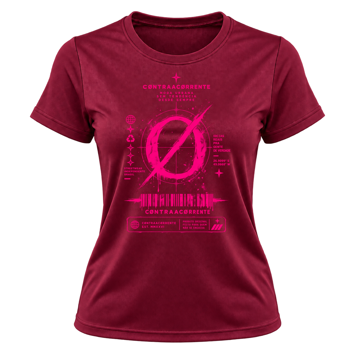 "Dryfit Feminina Basic #040 - CØNTRAACØRRENTE" Camiseta Dryfit Feminina Basic