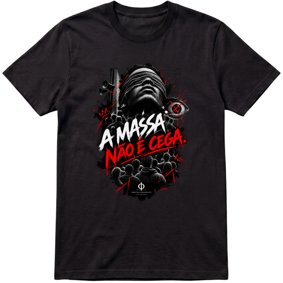 "Regular Essential #032 - CØNTRAACØRRENTE" Camiseta Premium Unissex Bunker Studios