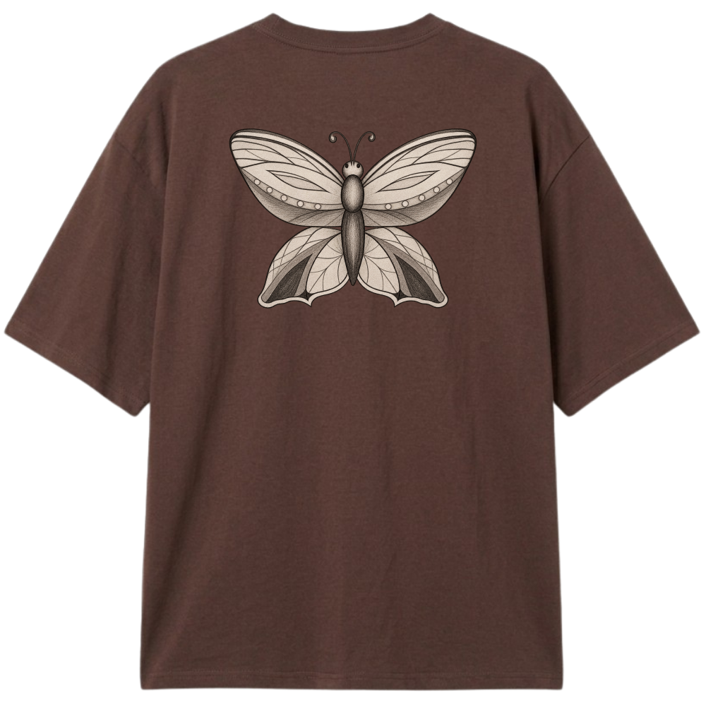 "Camiseta  butterfly Coleção Nature." Camiseta Oversized Classic
