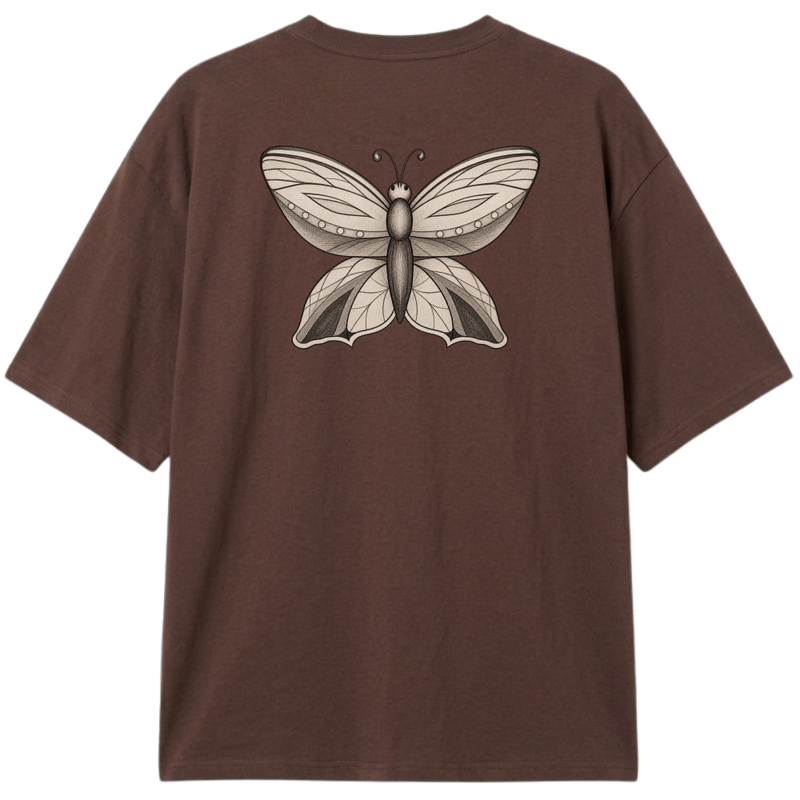 "Camiseta  butterfly Coleção Nature." Camiseta Oversized Classic