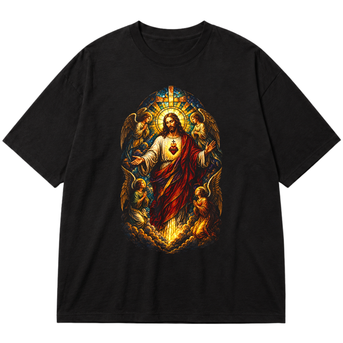 "Jesus Cristo" Oversized Premium 96% algodão 4% Elastano