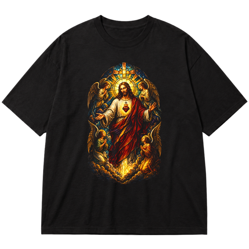 "Jesus Cristo" Oversized Premium 96% algodão 4% Elastano
