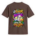 "Camiseta Oversized Cristã Salmo 23:1 | DÓKAH" Camiseta Regular Suedine