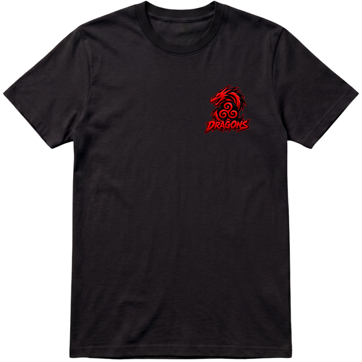"Camisa frente e verso Dragons (Tripulação) - GameFicou" Camiseta Premium Unissex Bunker Studios
