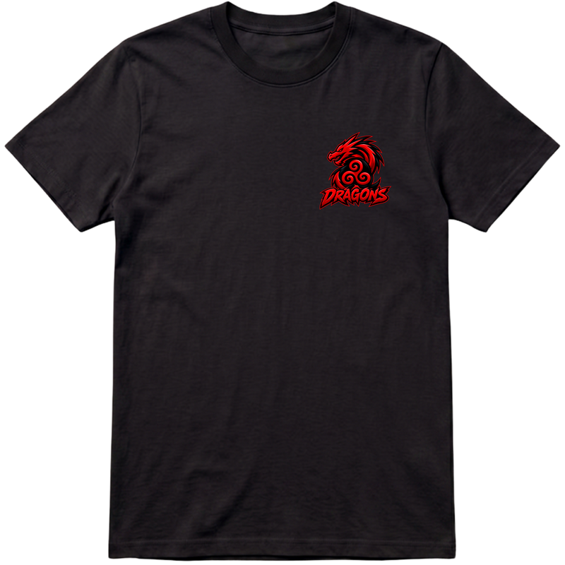"Camisa frente e verso Dragons (Tripulação) - GameFicou" Camiseta Premium Unissex Bunker Studios