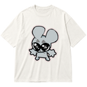 "Cute little mouse" Oversized Premium 96% algodão 4% Elastano