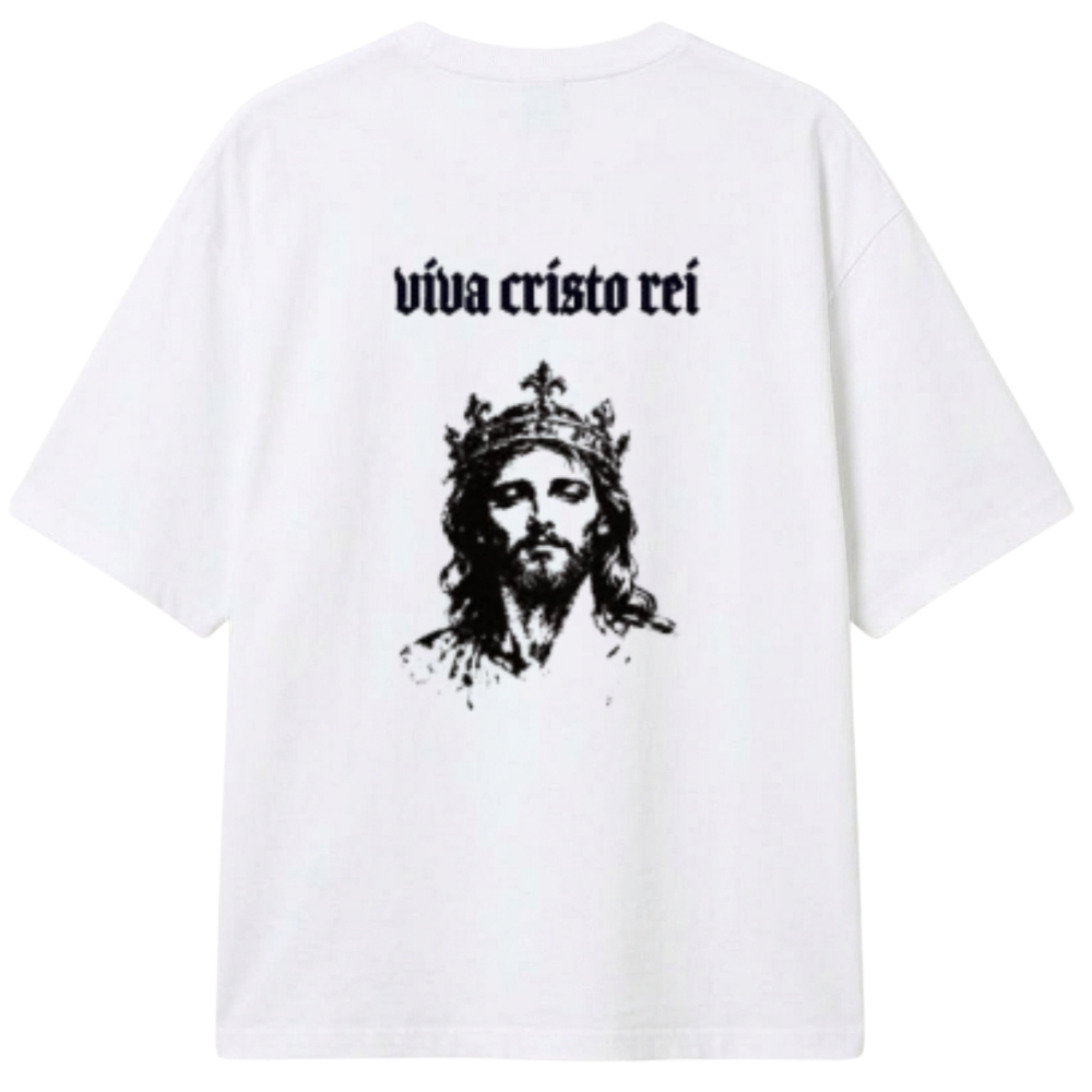 "Produto viva cristo rei" Camiseta Oversized Classic