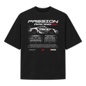 "Oversized Suedine "Passion Racing"" Camiseta Oversized Suedine 220g