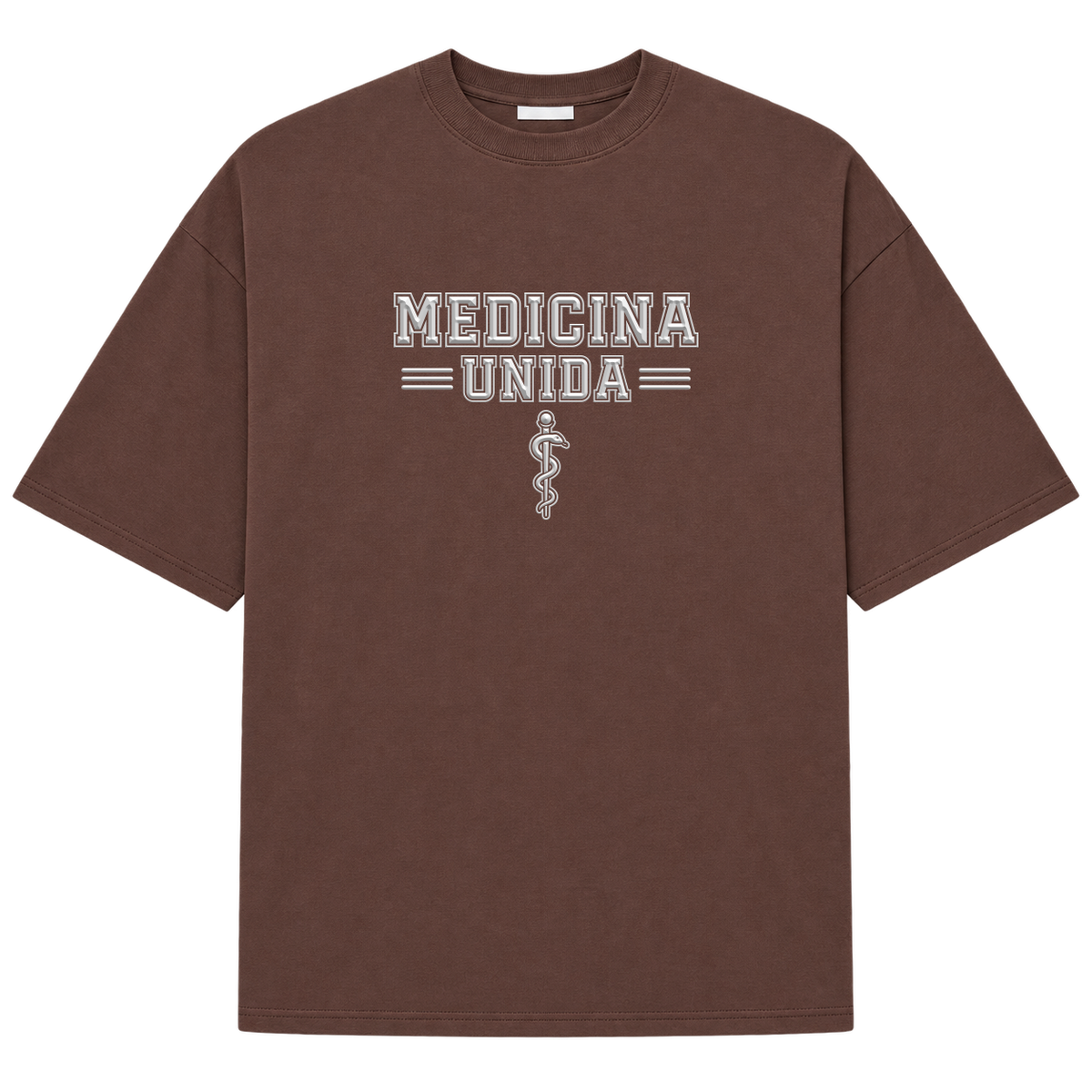 "Medicina Unida" Camiseta Oversized Suedine 220g