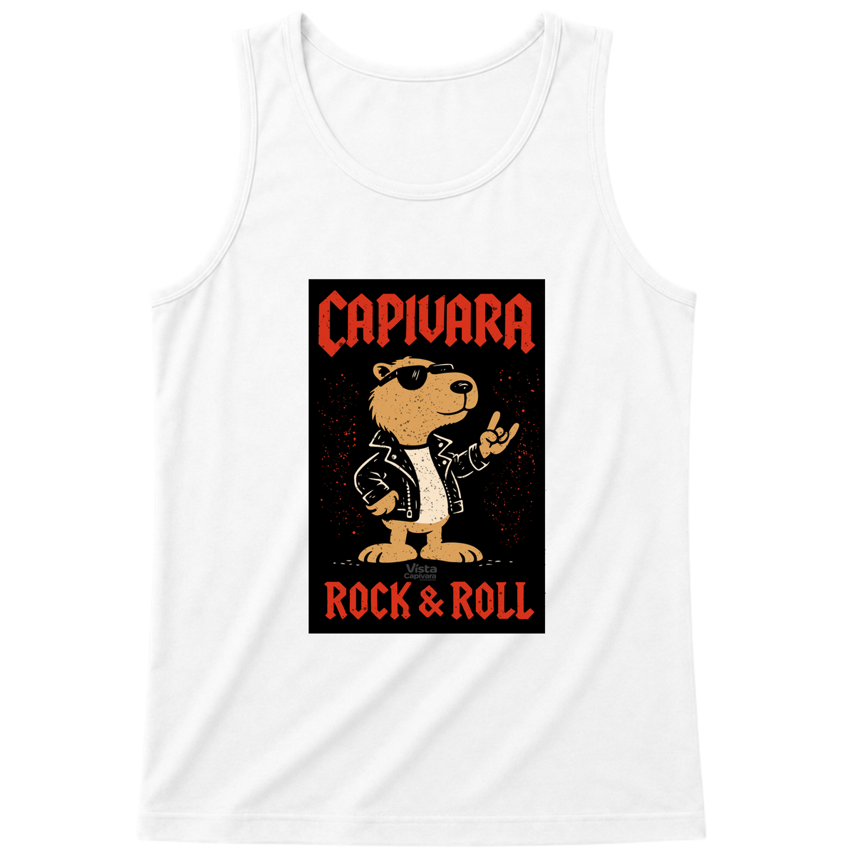 "Capivara Rock & Roll  DTG" Regata Básica
