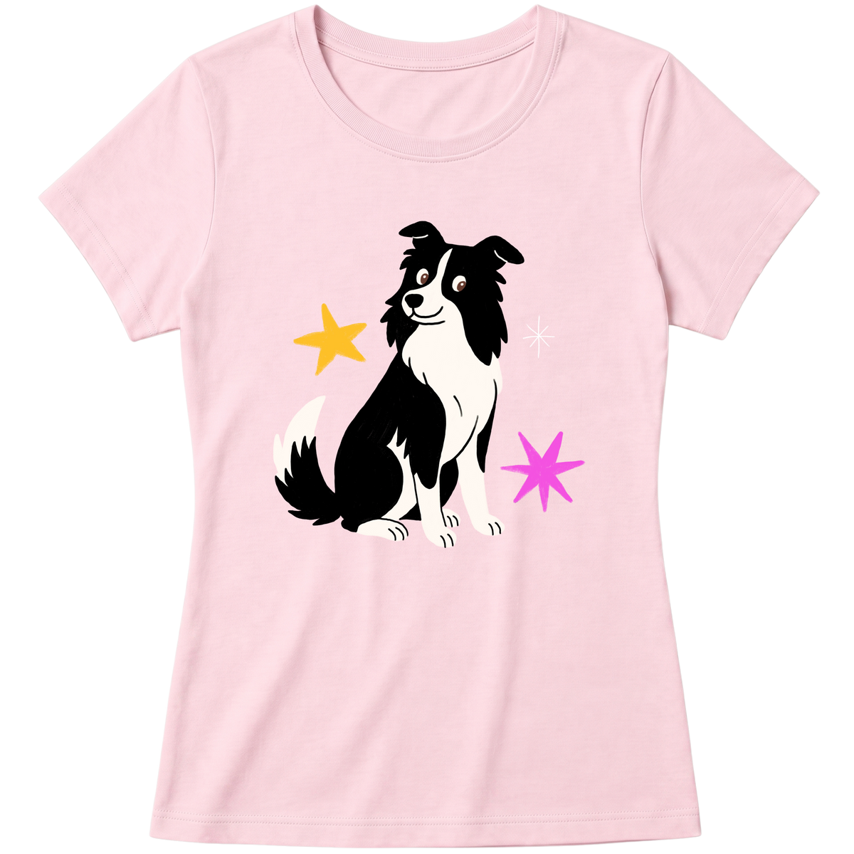 "Border collie" Blusa Baby Look