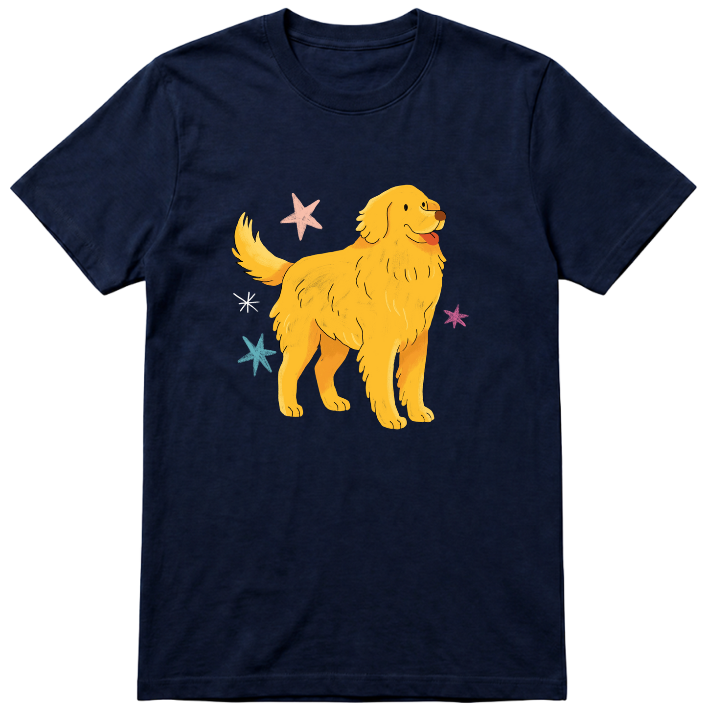 "Golden retrivier" Camiseta Básica Unissex