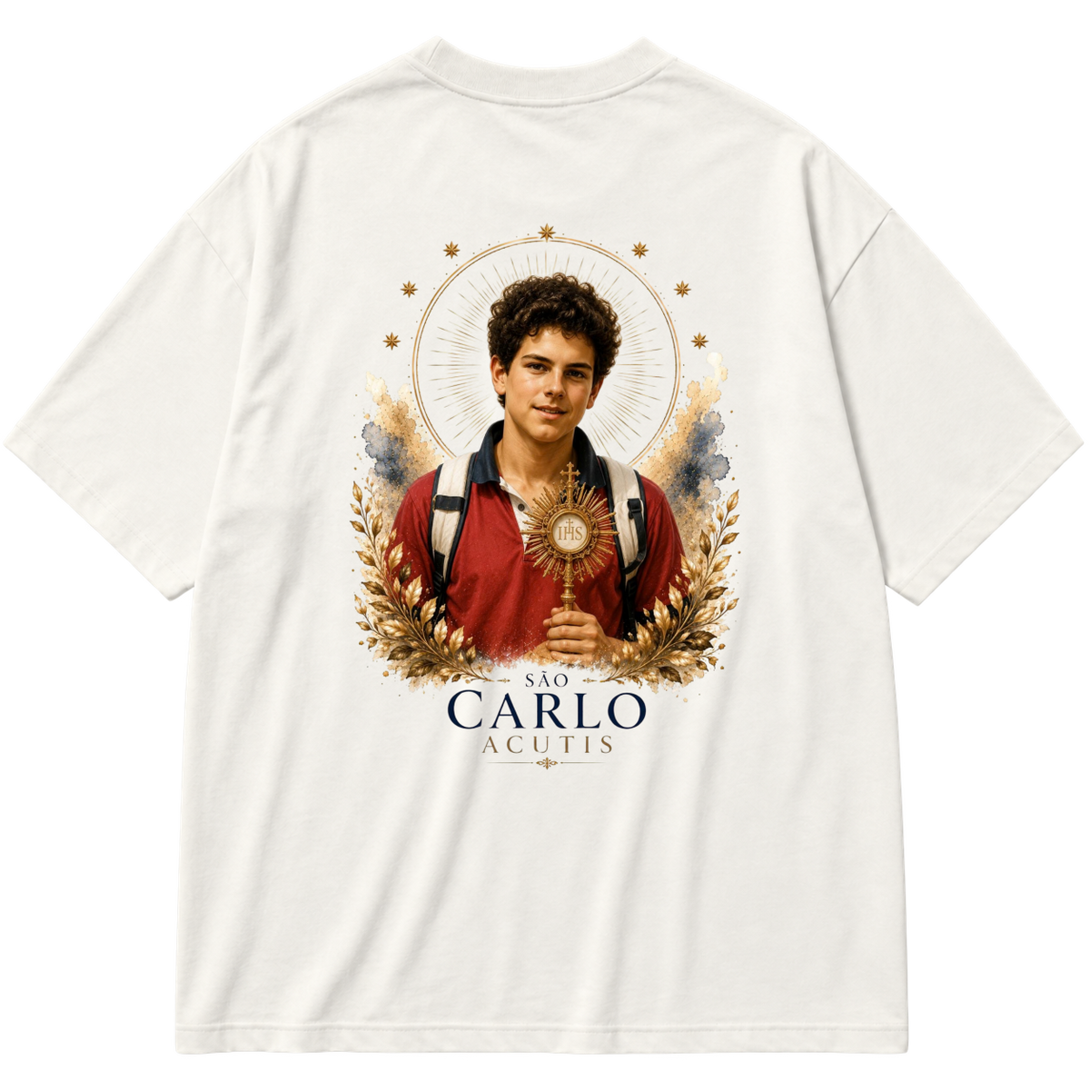 "São Carlo Acutis" Oversized Premium 96% algodão 4% Elastano