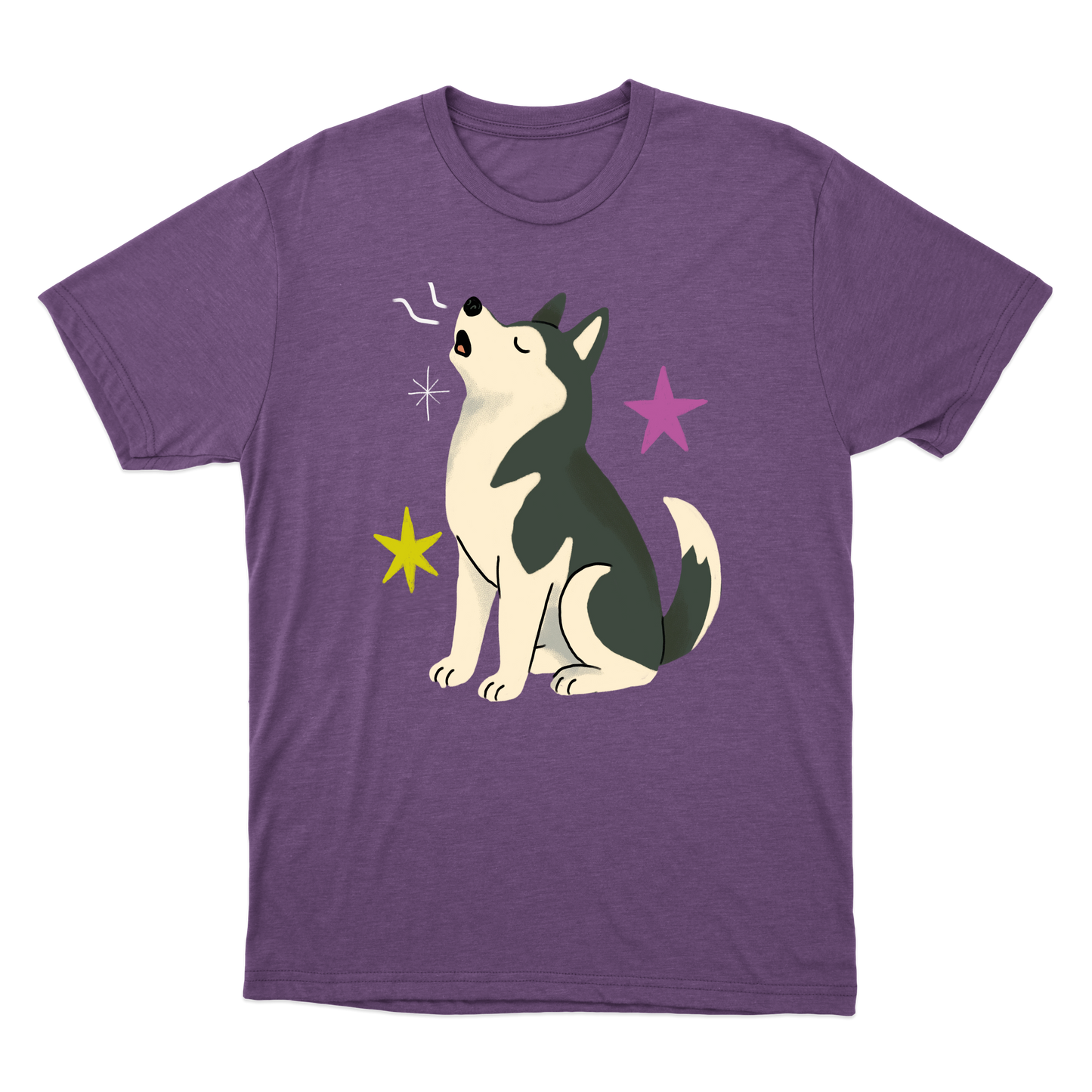 "Husky siberiano" Camiseta Básica Unissex