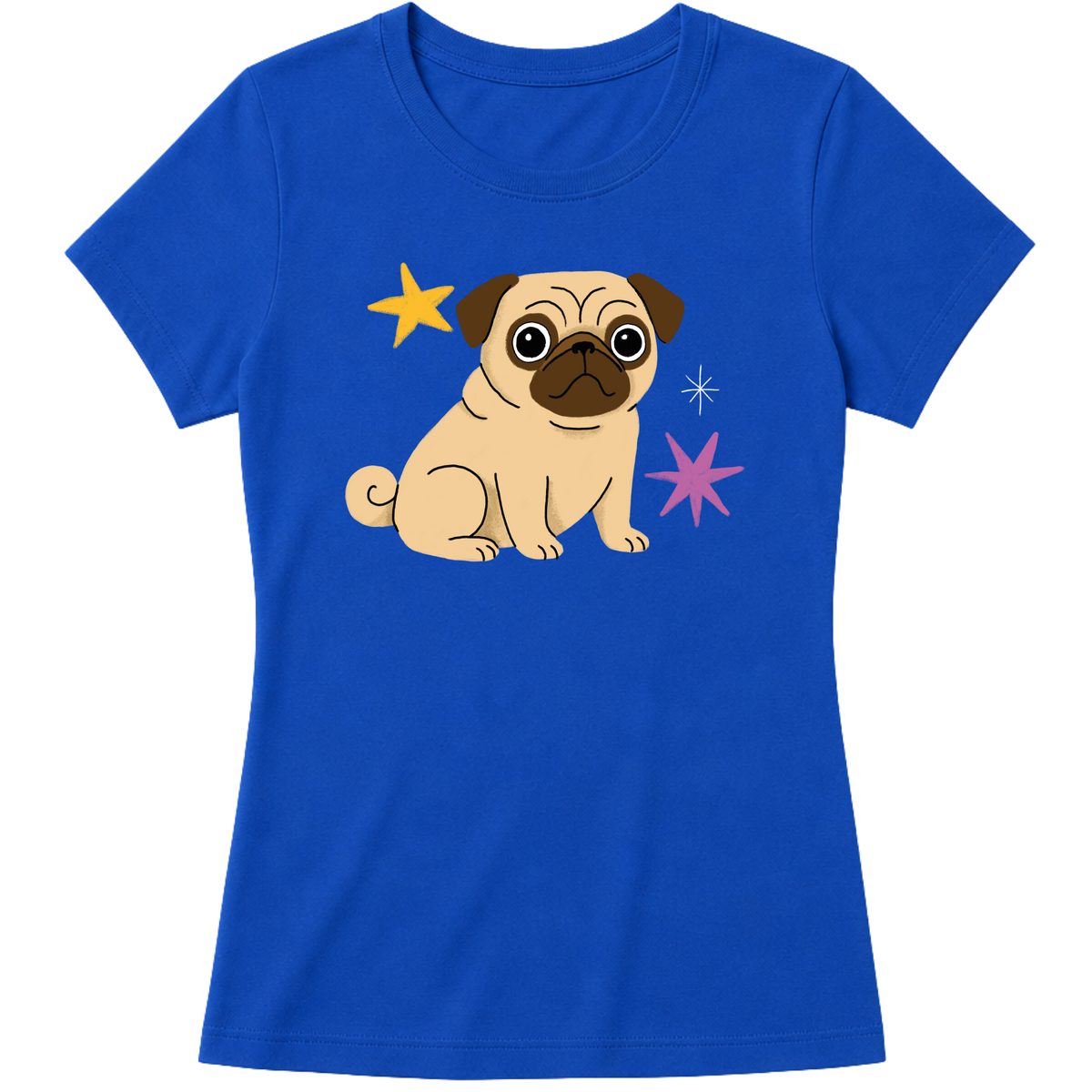 "Pug" Blusa Baby Look