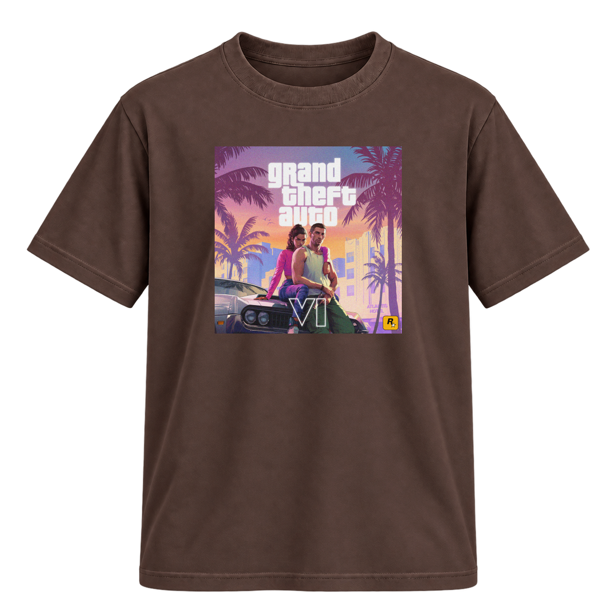 "VI.CE CITY THEMES" Camiseta Regular Suedine