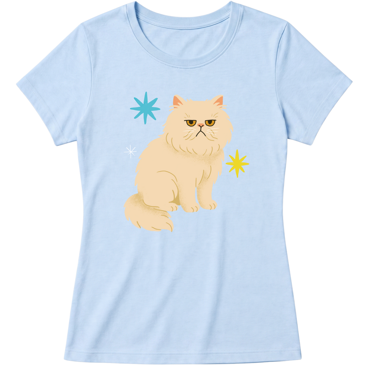 "Gato Persa" Blusa Baby Look