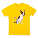 "Cão SRD flocos" Camiseta Básica Unissex