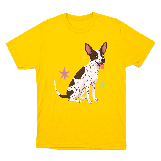 "Cão SRD flocos" Camiseta Básica Unissex