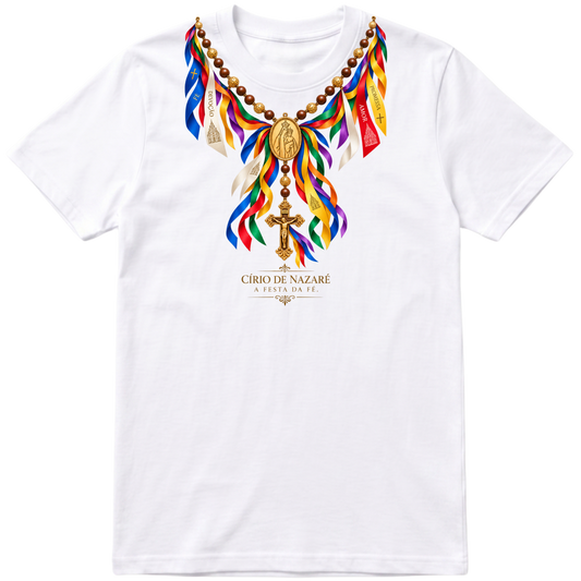 "TRICIO Regular — Círio de Nazaré | Terço da Fé" Camiseta Premium Unissex Bunker Studios