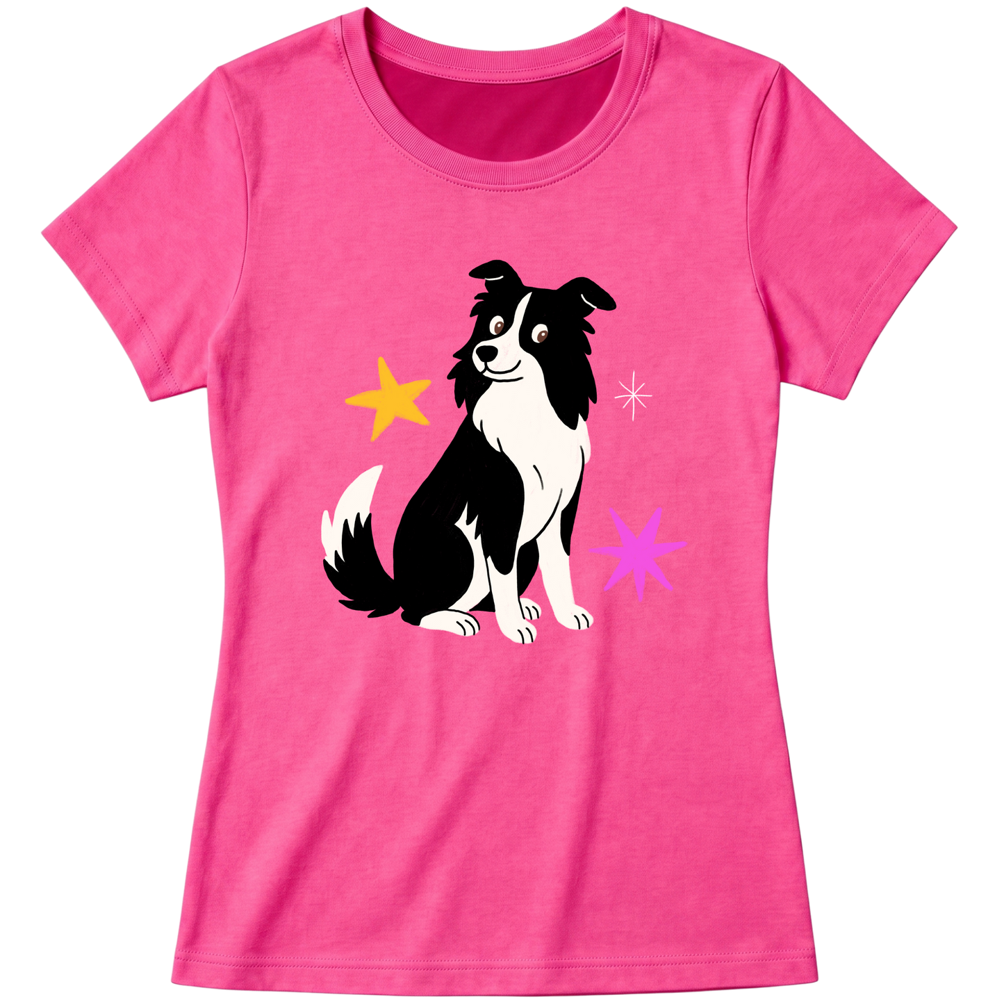 "Border collie" Blusa Baby Look
