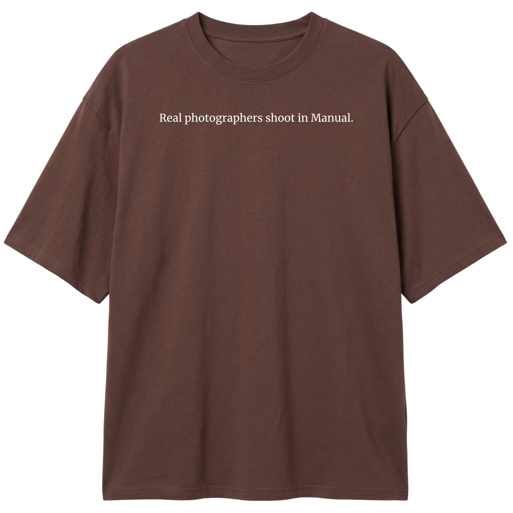 "Real Photographers" Camiseta Oversized Classic