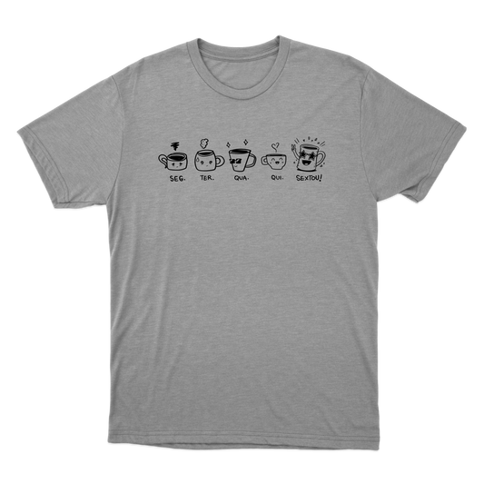 "semana caneca feliz" Camiseta Básica Unissex