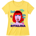 "Camiseta - Sob efeito de Ritalina" Blusa Baby Look