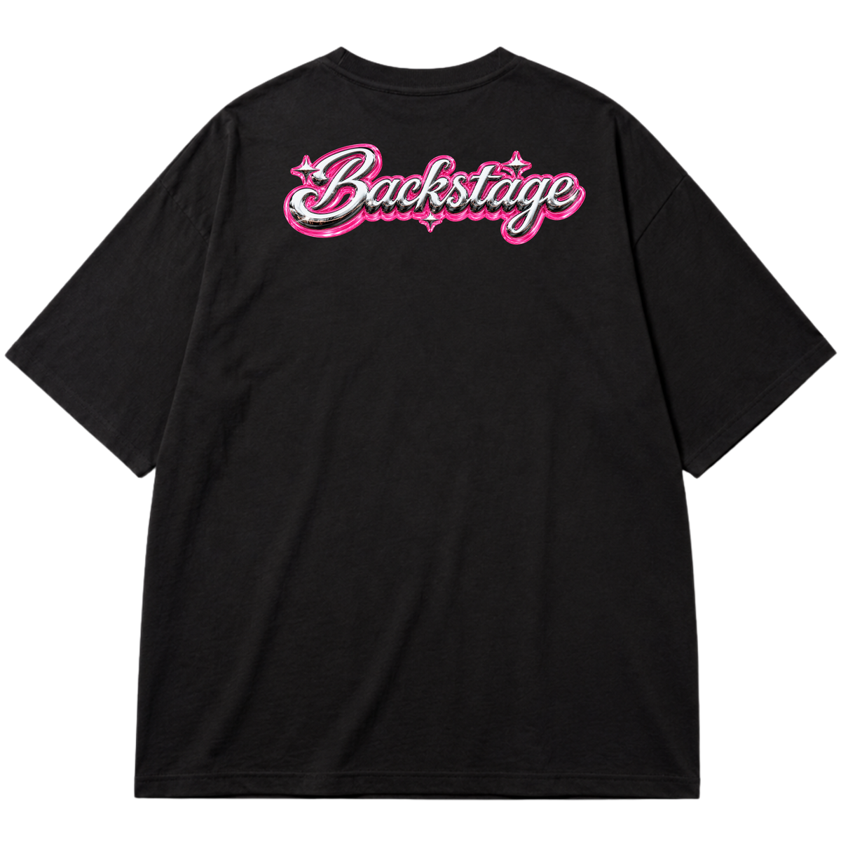 "Camiseta Oversized Backstage" Oversized Premium 96% algodão 4% Elastano