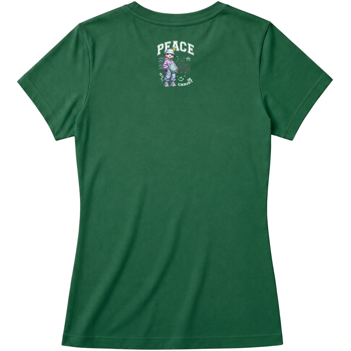 "Produto #009 Baby look PEACE IN CHRIST" Blusa Baby Look