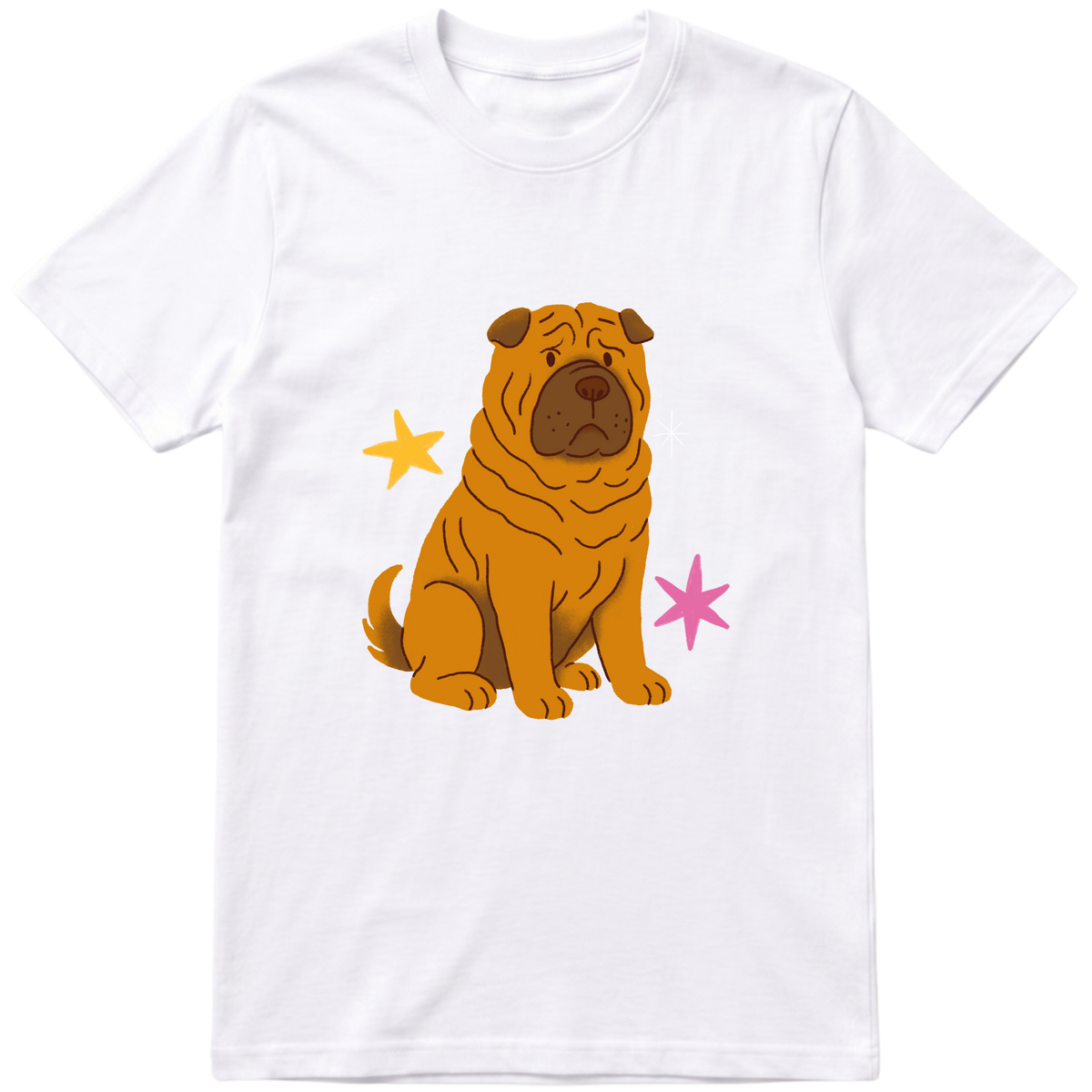 "Sharpei" Camiseta Básica Unissex