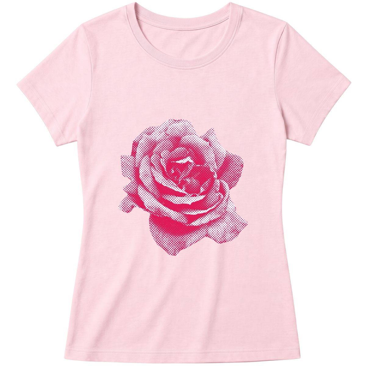 "Baby Look Pinky Rose" Blusa Baby Look