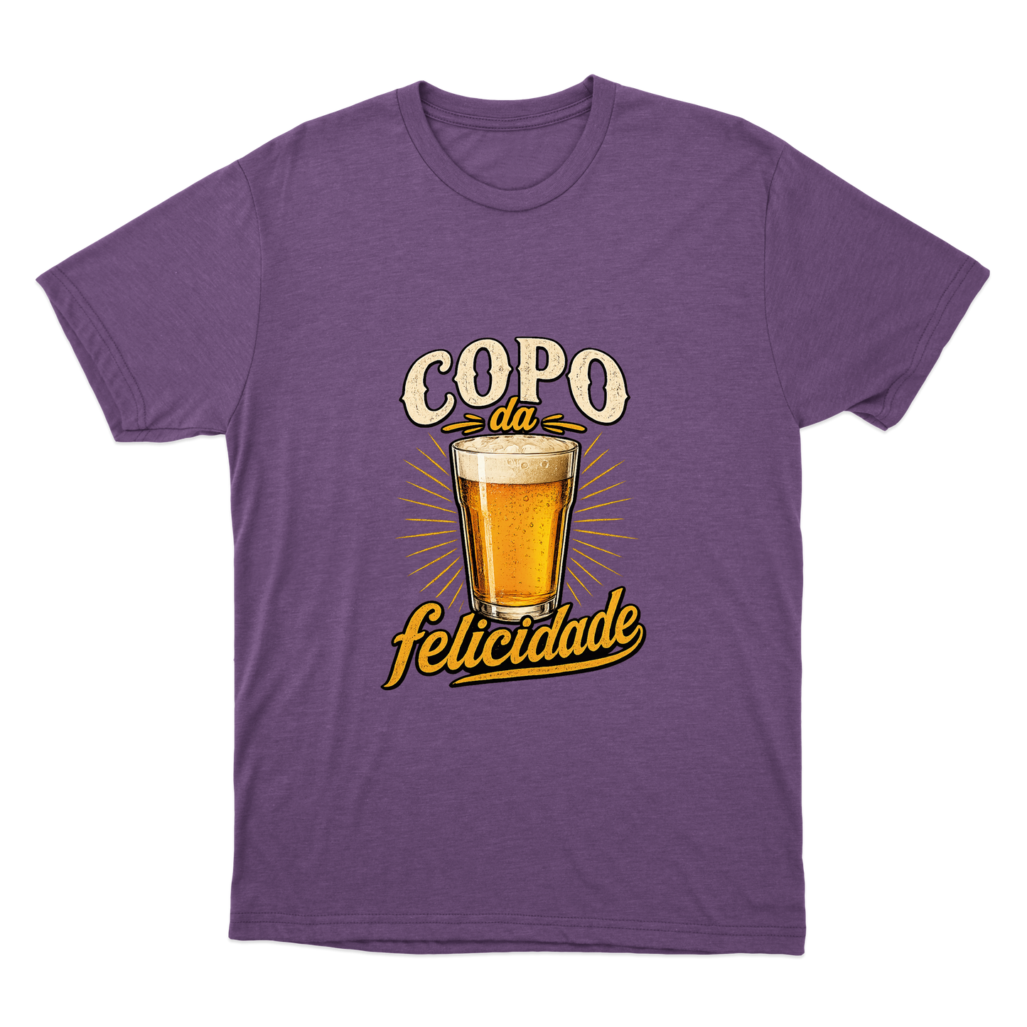 "Copo da Felicidade" Camiseta Básica Unissex