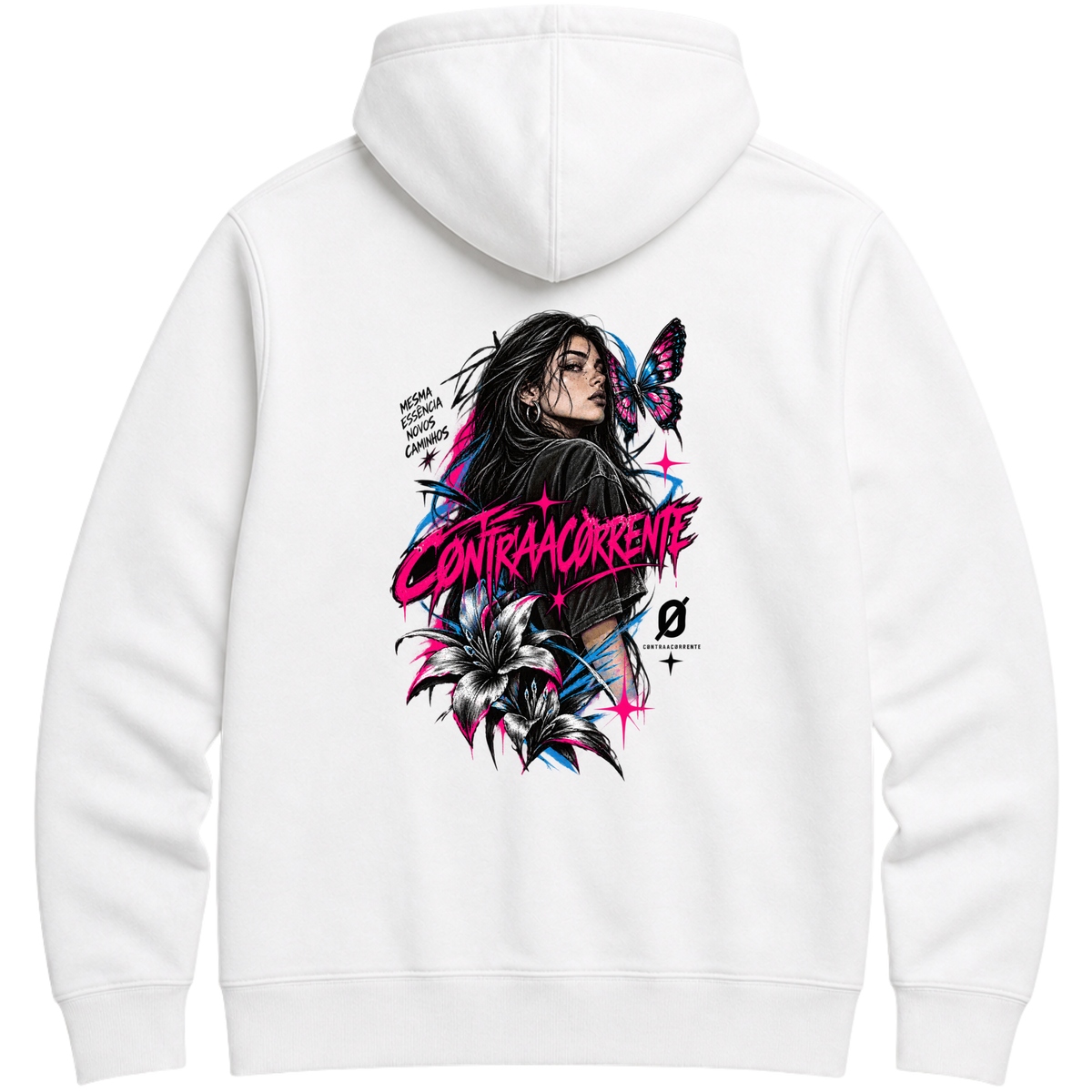 "Canguru c/ Capuz Hoodie Essential #036 - CØNTRAACØRRENTE" Moletom Premium