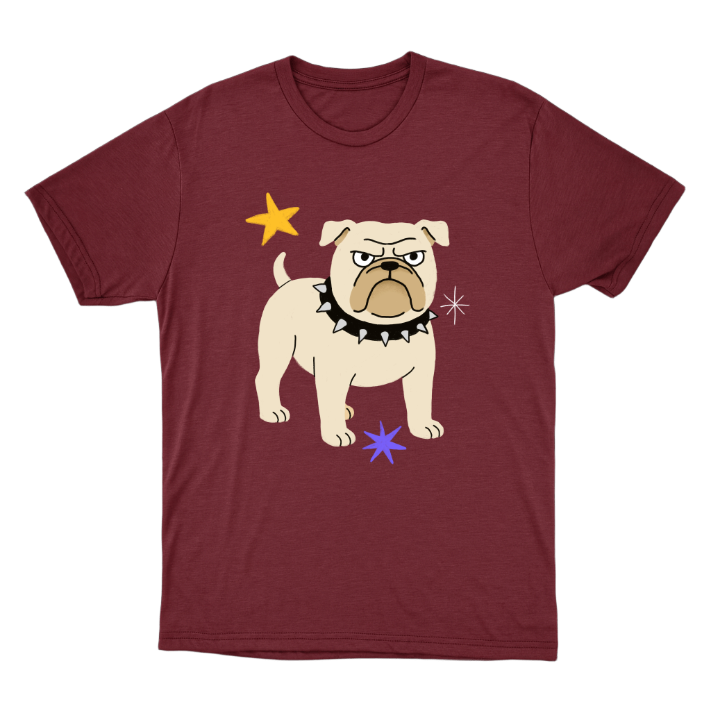 "Bulldog" Camiseta Básica Unissex