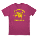 "Não tem luxo mas tem cerveja" Camiseta Básica Unissex
