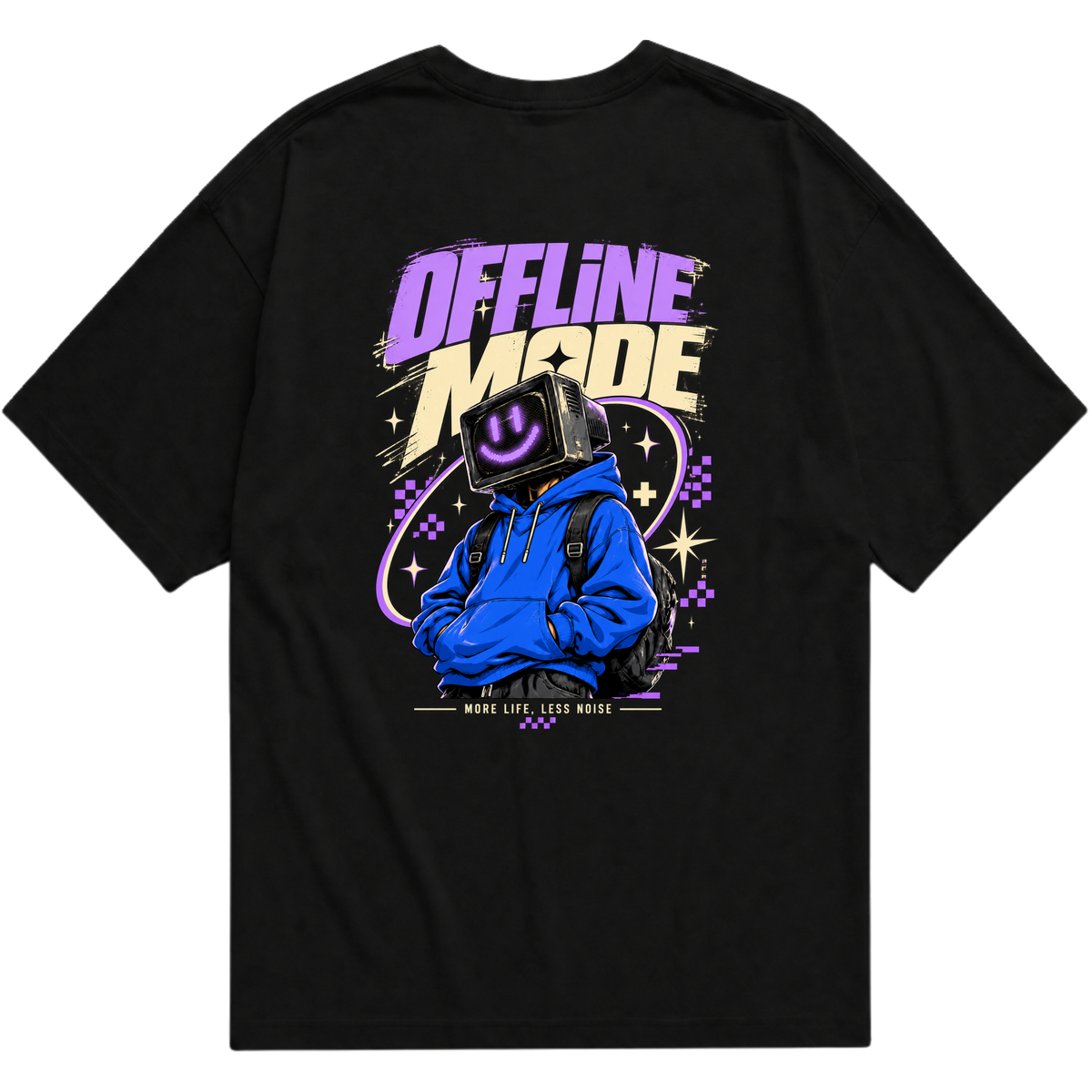 "Camiseta Oversized Essential - Offline Mode" Camiseta Oversized Básica