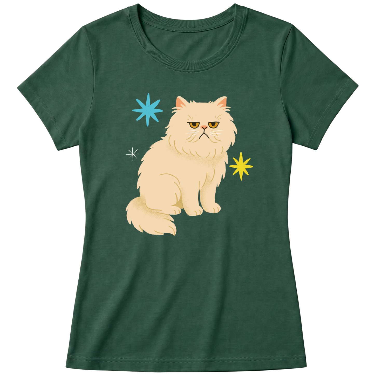 "Gato Persa" Blusa Baby Look