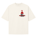 "Camiseta oversized estampa de boxe" Camiseta Oversized Suedine 220g