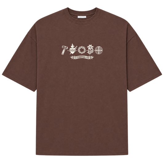 "2 TIMÓTEO 1:12" Camiseta Oversized Suedine 220g