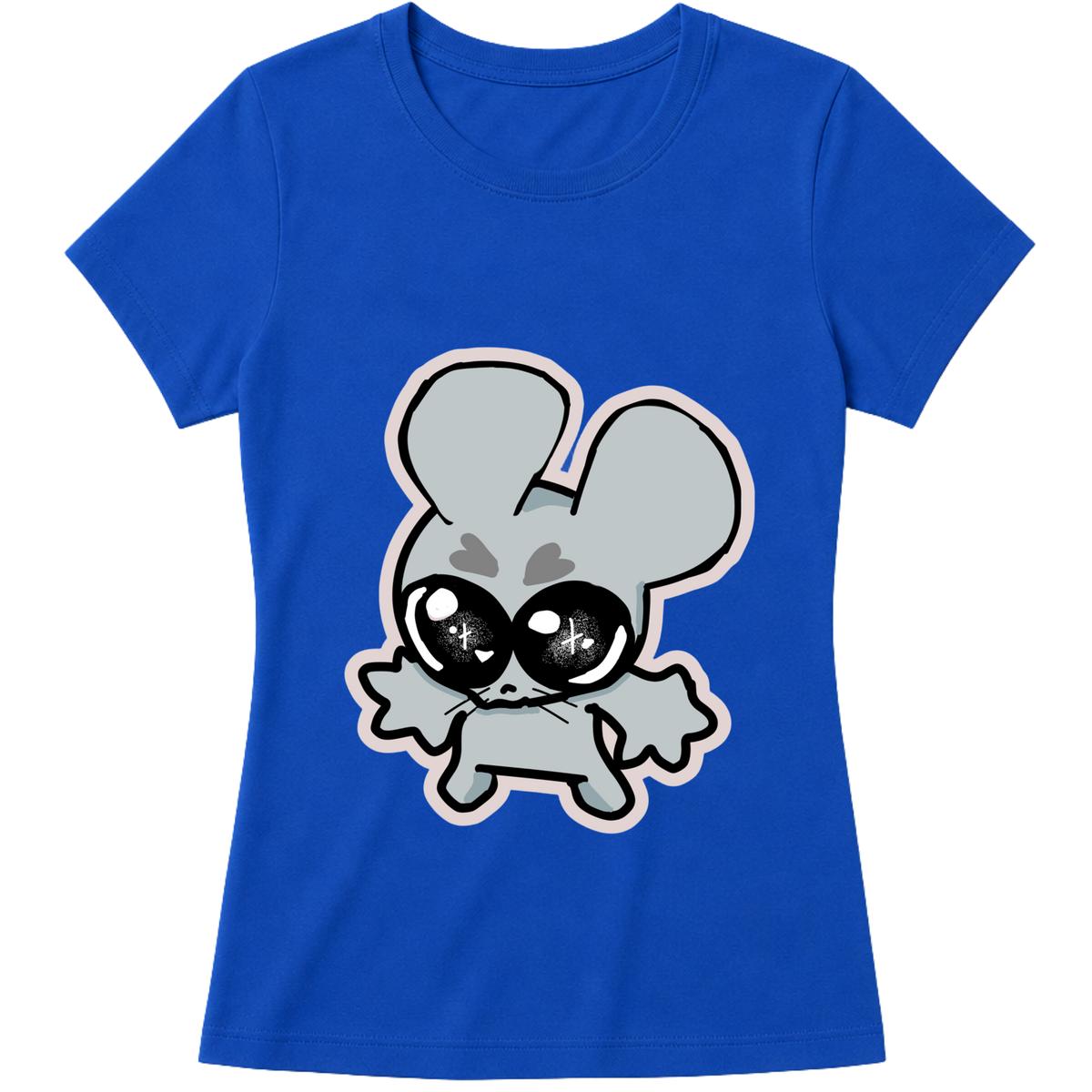 "Baby Look Classic Ratito – Camiseta Feminina Estampada Fofa" Blusa Baby Look