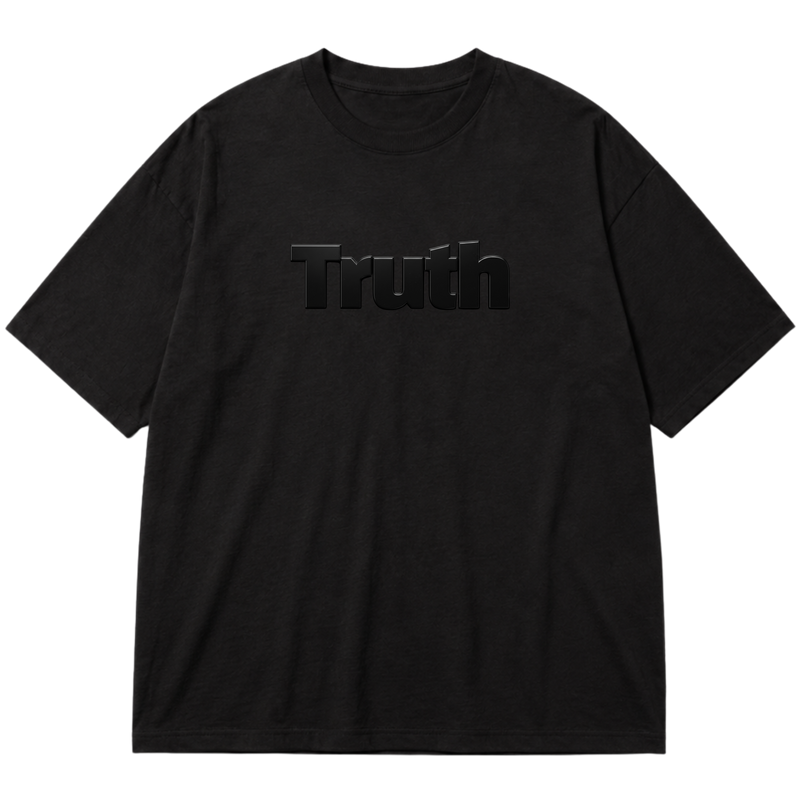 "TRUTH - DISCIPLINE" Oversized Premium 96% algodão 4% Elastano
