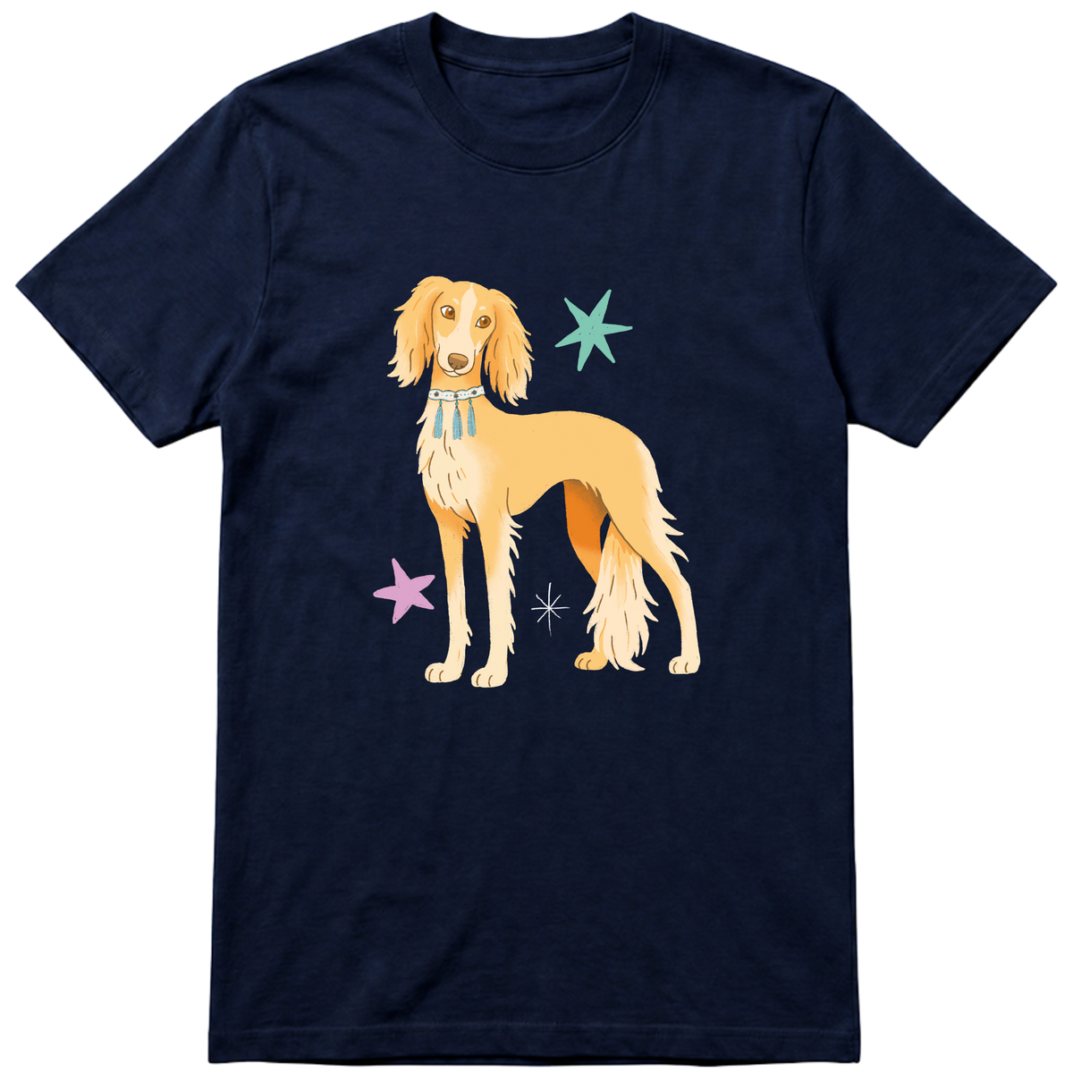 "Saluki" Camiseta Básica Unissex