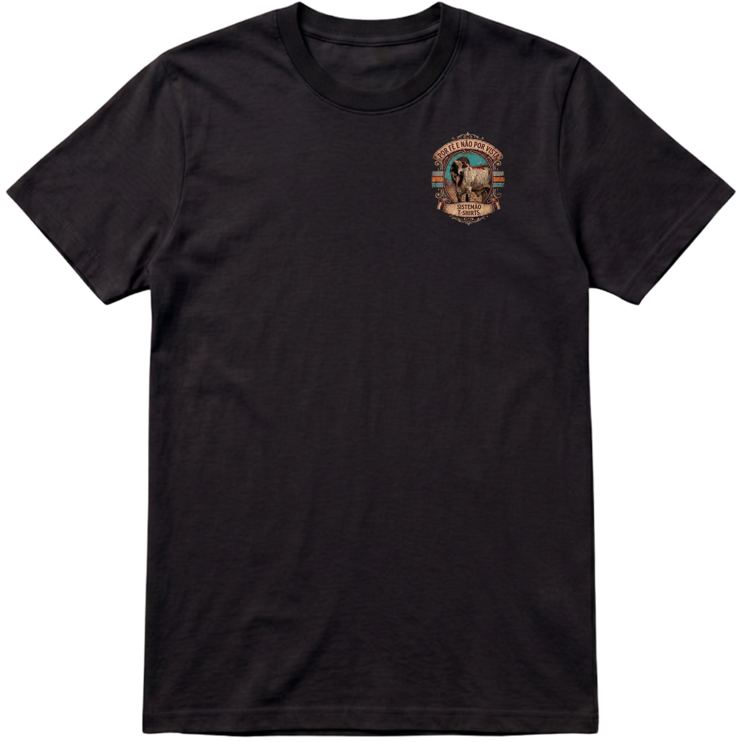 "Estampa POR FÉ" Camiseta Premium Unissex Bunker Studios